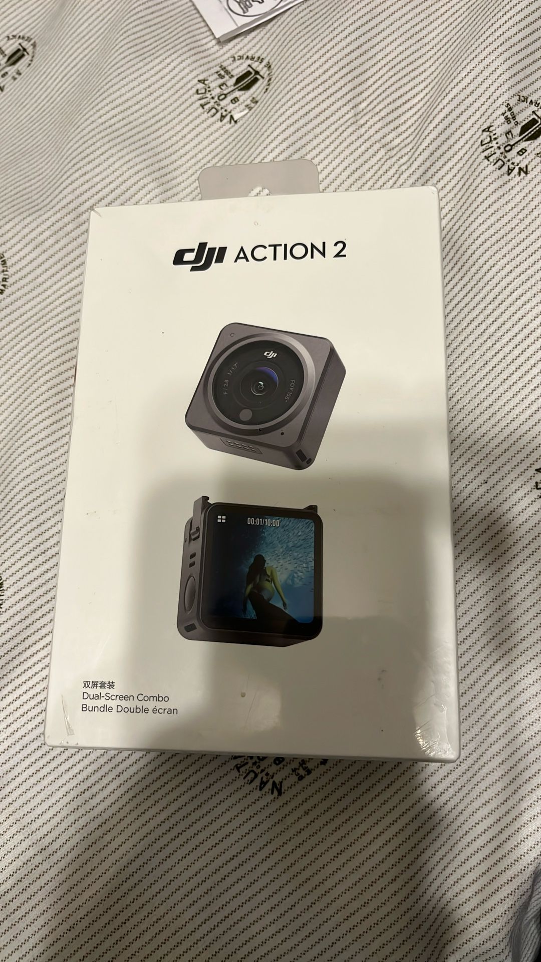 DJI Action 2 Power Combo (32GB) WITHOUT Magnetic Protective Case, Action Camera with Extended Battery Module, 155° FOV, Magnetic Attachments, Stabiliz
