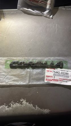 Emblem for Corolla