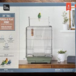 24” Perch & Play Home 🏡 with extra accessories & food