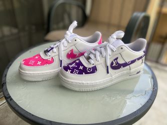 Custom Air Force 1 Pink/Purple LV