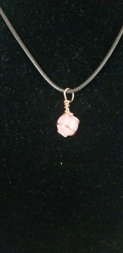 Rose quarts pendant