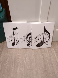 3 Canvas Music Wall Art