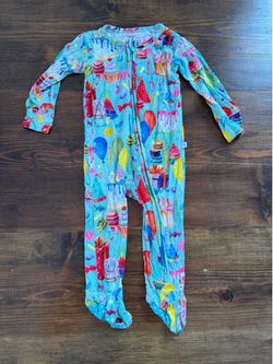 Posh peanut birthday romper 12-18 Mo