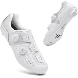 Men’s Cycling Shoes SPD & Delta Compatible, Road MTB Bike Shoes, Indoor Outdoor Riding, Stiff Sole, Clipless Pedals