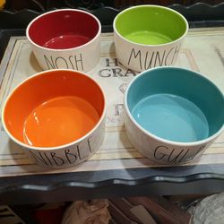 Rae Dunn Dog Bowls