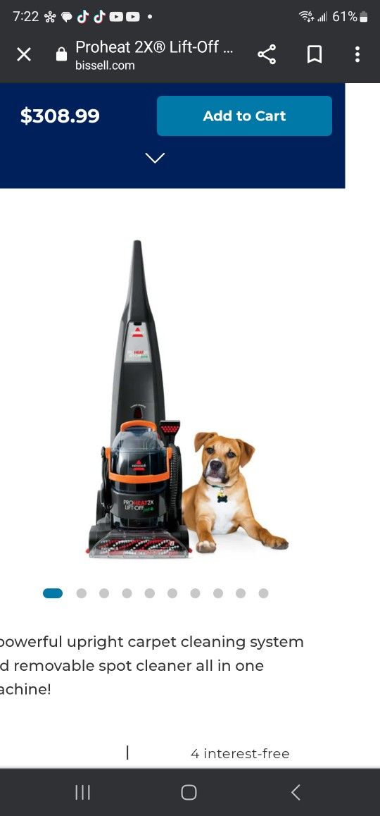 ProHeat 2X® Lift Off® Pet Upright Carpet Cleaner