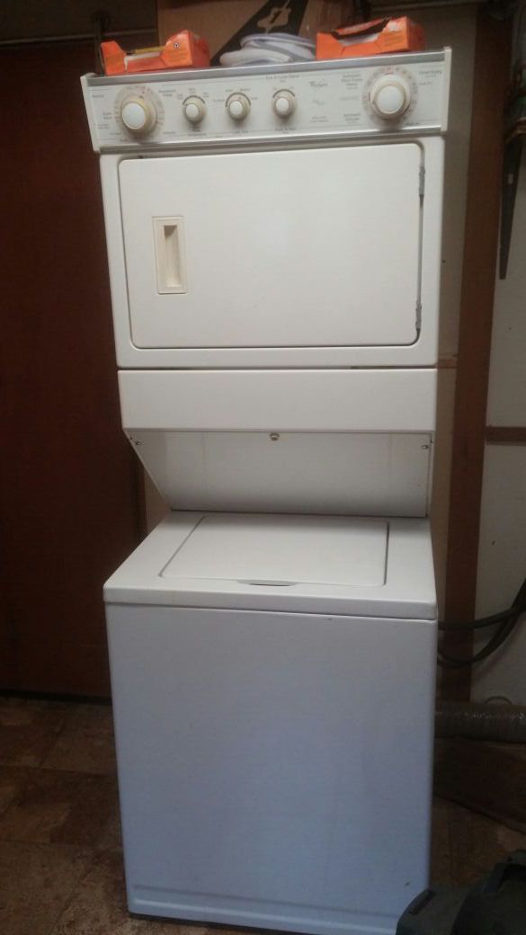 Whirlpool Stackable Thin Twin Heavy Duty Large Capacity Washer and Dryer-NEEDS TO GO NOW!