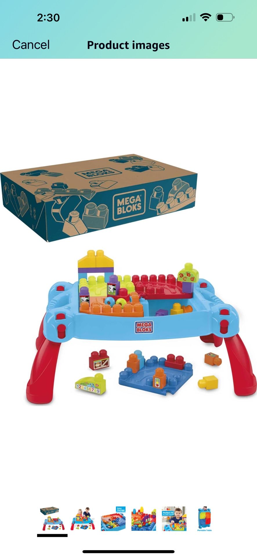 Bag Of Mega Bloks And Official Mega Bloks Table