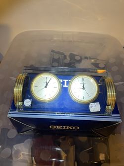 SEIKO Dual Glass Alarm Clock 