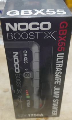 NOCO Boost X GBX55 1750A 12V UltraSafe Portable Lithium Battery Jump Starter. new .f(contact info removed)5.