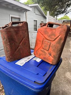 two Vintage Jerry Cans