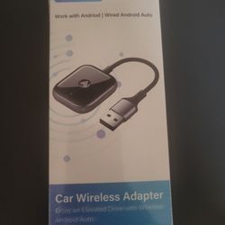Android Auto Wireless Adapter, Wireless Android Auto Car Adapter for Wired Android Auto Cars Converts Wired to Wireless Easy Setup Plug & Play Seamles