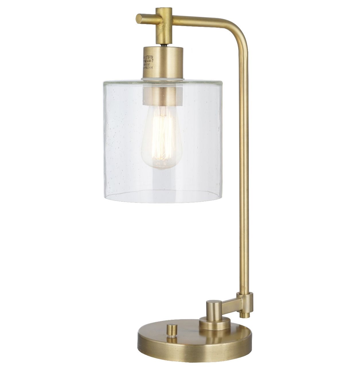 Hudson Industrial Table Lamp Antique Brass