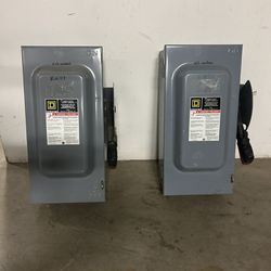 Square D HU362 60A  Safety Switches