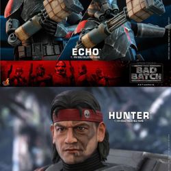 STAR WARS BAD BATCH HUNTER & ECHO SET