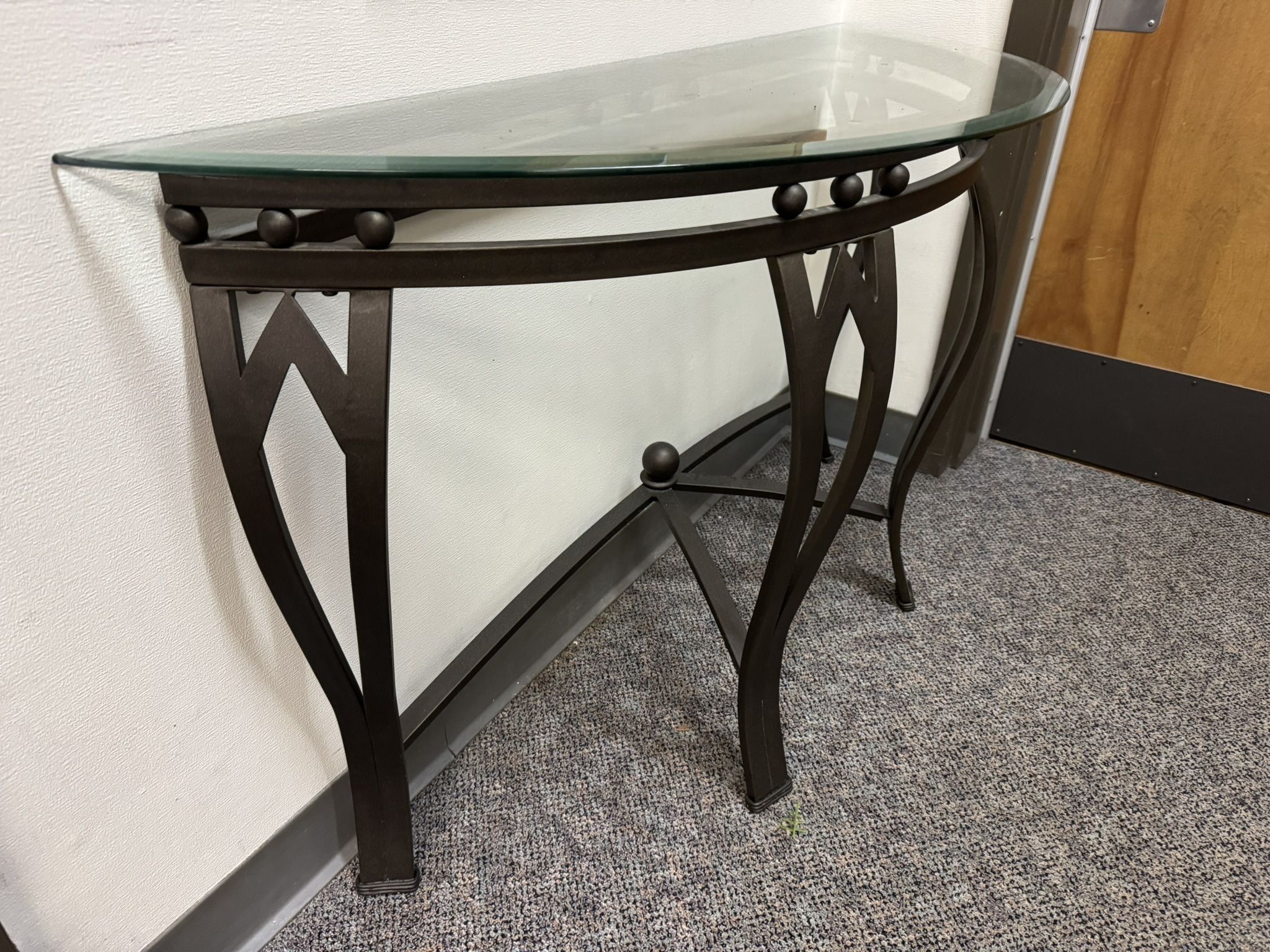 Crescent Moon Glass Tables