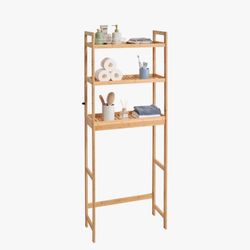 Bamboo Bathroom Shelf Storage