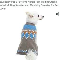 Blueberry Brand. Dog Sweater .
