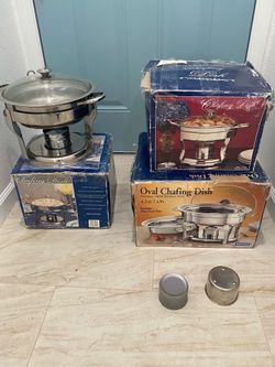 FOOD Warmer , 3   For a party  works great Brand New ( One large , and two of them wmedium size ) ( 4.2Qt/3.9L ) ( 4Qt/3.7L ) ( 5Qt/ 4.7L )  all for