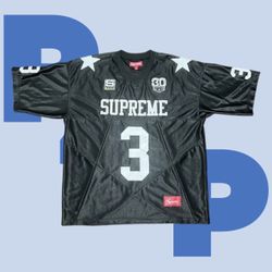 Supreme Star Football Jersey Black (X-Large)