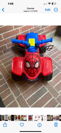 Spider Man Kids Ride On Ages 18Mo-36Mo See Pictures For Description Pickup Conroe