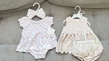 New 3M Baby Girl Bodysuit/Dresses