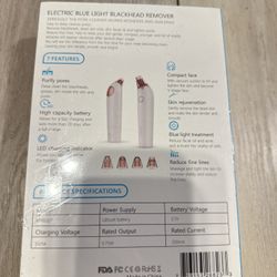 Electric Blue light Blackhead Remover 