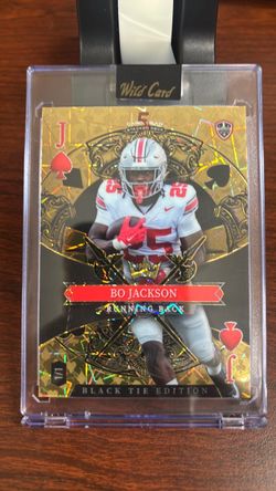 Bo Jackson Wild Card Black Tie Edition 1/1 Trading Card