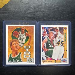 1991 Nba Properties Larry Bird No 77 Boston Celtics Basketball Card