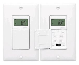 Enerlites HET01-C-W Programmable Digital Timer Switch 2-Pack
