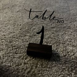 Table Numbers 1-10
