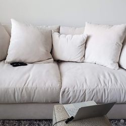 Z Gallerie "Stella" Sofa. Size: 87"W x 43"D x 27"H +Bissell Cleaner