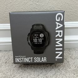 New Garmin 010-02293-10 Instinct Solar, Rugged Outdoor Smartwatch with Solar Charging 