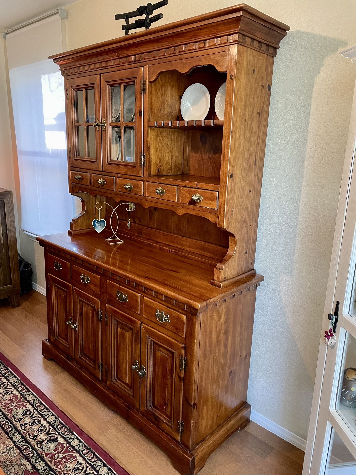 Vintage (1970’s) Dining Hutch & Cabinet