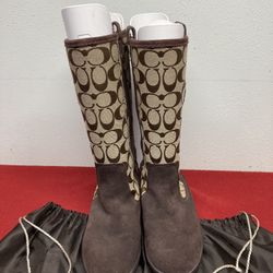 New Coach Tullip Lined Winter Boots Size 8