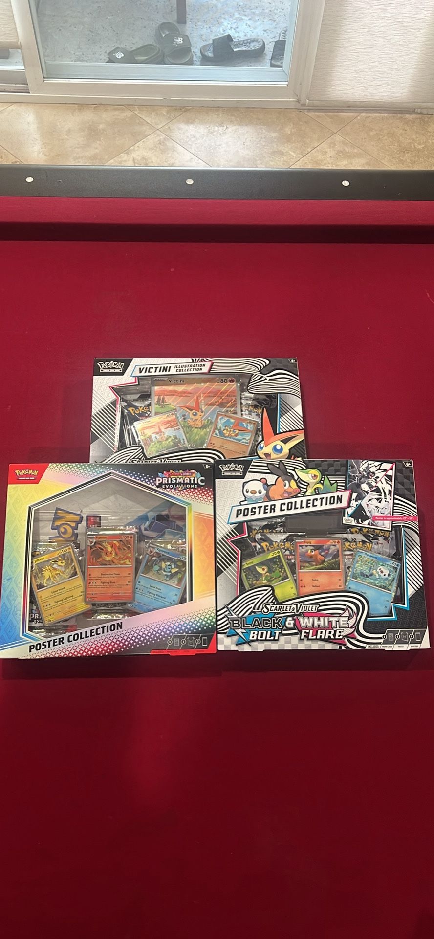 Pokemon Black/White Poster and Victini Collection, Prismatic Evolutions Poster Collection