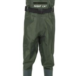 Night Cat Fishing Wader for Men Women Waterproof Hunting Chest Wader with Boots Belt Breathable Lightweight