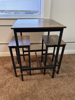 High-Top Table + 2 Stools – $80 OBO