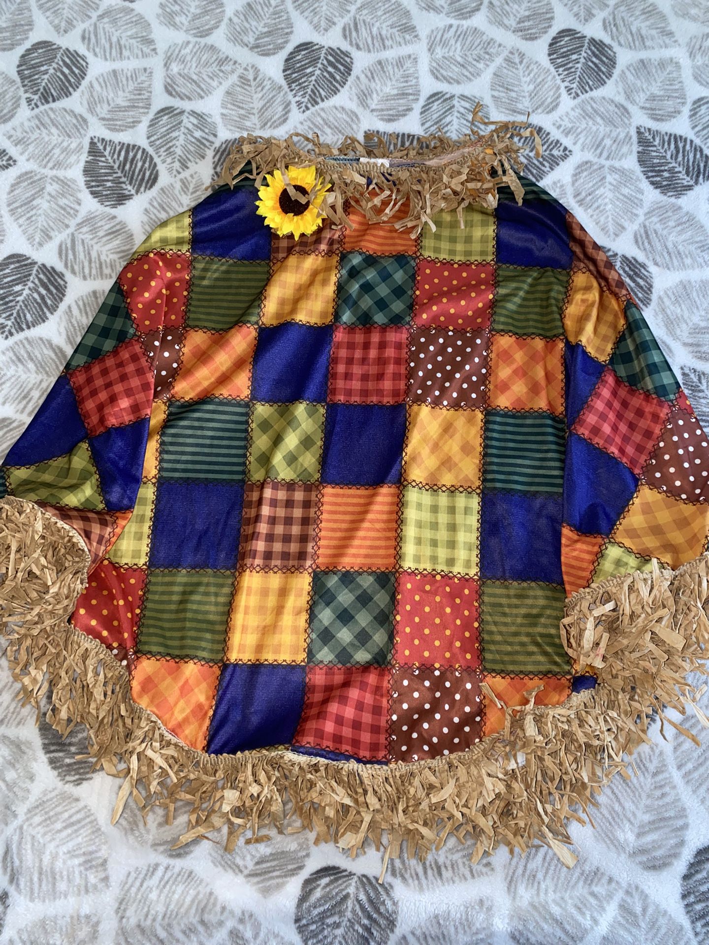 Adults Halloween Scarecrow Poncho