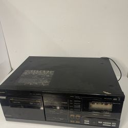 Mitsubishi DT-160 Auto Changer Dual Cassette Deck Read
