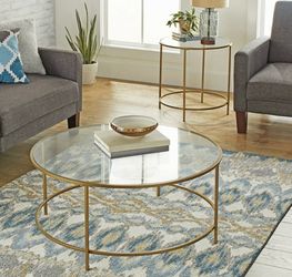 Set of 3 glass table new just build them
