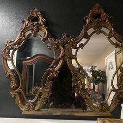 Antique Double Mirror 