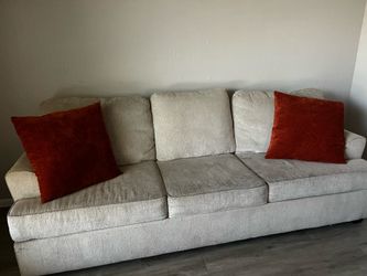 Sand Beige 3 Cushion Couch