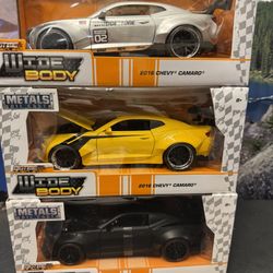 2016 Chevy Camaro Wide Body 1:24 Jada Big Time Muscle Diecast Cars. New Unopened. $25.00 each. 