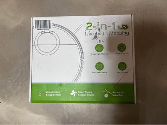 Robot 2 in 1 Mopping Robotic Vacuum Cleaner Mop Cleaner w/ Schedule, Wi-Fi/App/Remote, Smart Voice