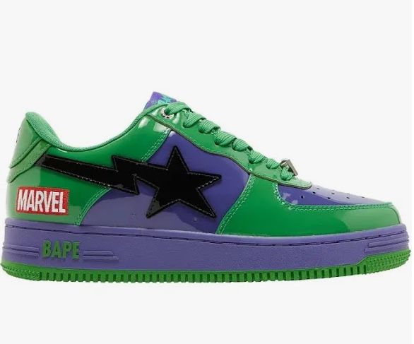 "Marvel Bapestas: Size 6 - Excellent Condition Sneaker Showcase!"