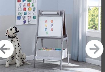 Delta Children MySize Storage Easel - Grey
