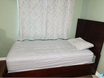 Twin bed with storage box  and mattress