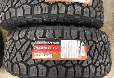 275 55 20 NITTO RIDGE GRAPPLERS BRAND NEW TIRE TIRES $300 EACH OR $1199 FOR A SET OF 4 WHILE SUPPLIES LAST FINANCING AVAILABLE DELIVERY AVAILABLE