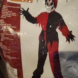 Halloween Evil Jester Kids Costume